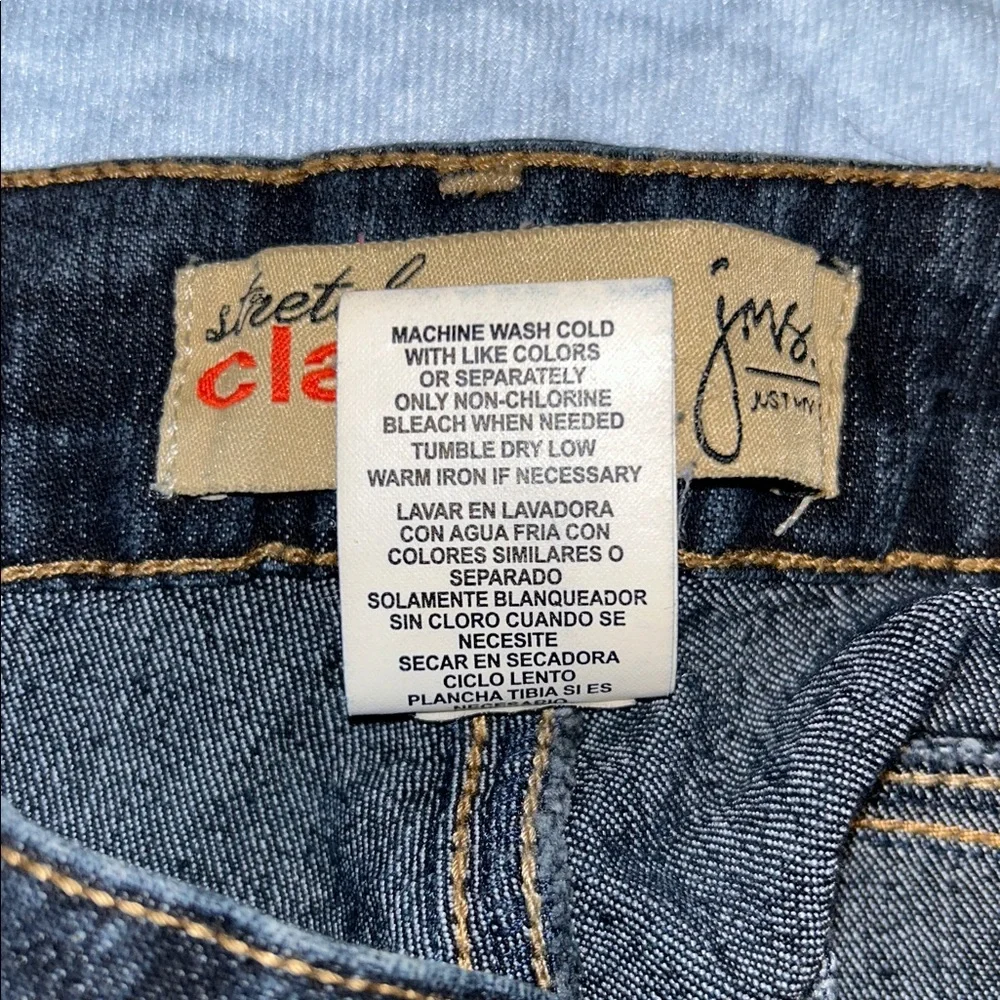 JMS Size 22W Short Classic Stretch Denim CottonPolyester SpandexDistressedJeans